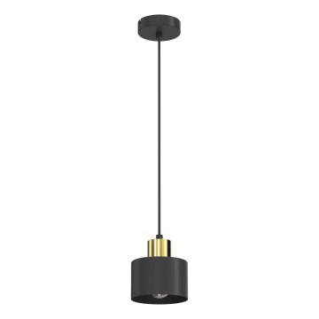 Hanglamp aan kabel PARKLA 1xE27/15W/230V zwart