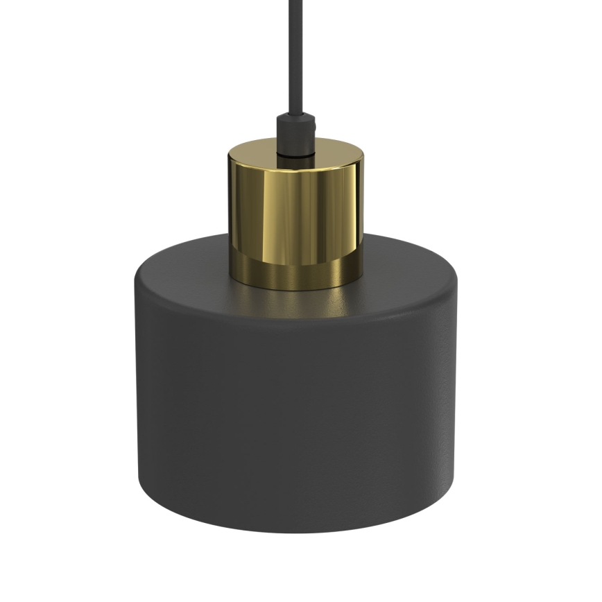 Hanglamp aan kabel PARKLA 1xE27/15W/230V zwart