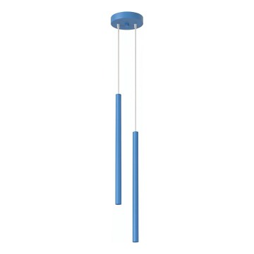 Hanglamp aan kabel PASTELO 2xG9/8W/230V blauw