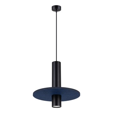 Hanglamp aan kabel PELTA 1xGU10/10W/230V zwart/blauw