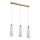 Hanglamp aan kabel PIEGA 3xE14/40W/230V messing/wit