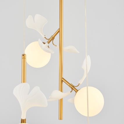 Hanglamp aan kabel PISTOIA 6xG9/5W/230V goud
