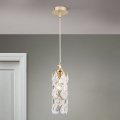 Hanglamp aan kabel RITA 1xG9/40W/230V goudkleurig