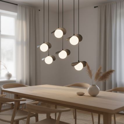 Hanglamp aan kabel RITUAL 6xG9/8W/230V zwart