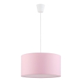 Hanglamp aan kabel RONDO KIDS 1xE27/15W/230V roze