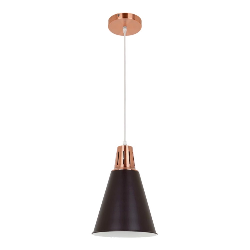 Hanglamp aan kabel SHADE 1xE27/15W/230V koper/zwart