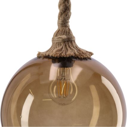 Hanglamp aan kabel SHEDON 1xE27/40W/230V rookbeige