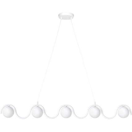 Hanglamp aan kabel SINUS 5xG9/8W/230V wit