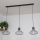 Hanglamp aan kabel SOLANO 3xE27/15W/230V zwart/glanzend chroom