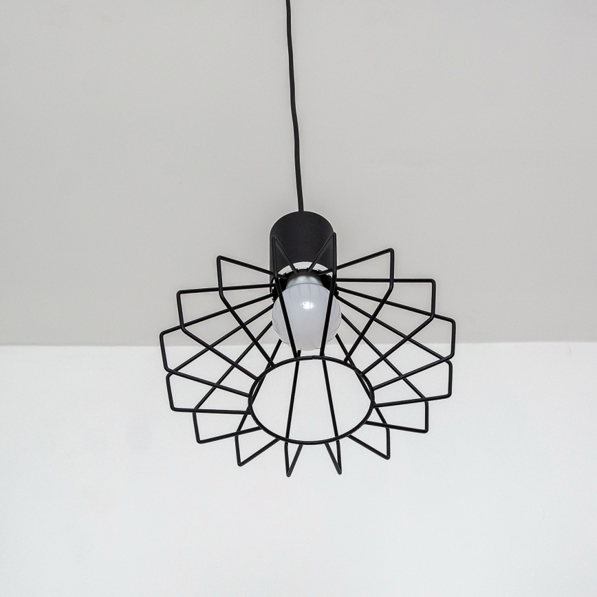 Hanglamp aan kabel SOLANO 3xE27/15W/230V zwart/glanzend chroom