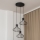 Hanglamp aan kabel SOLANO 3xE27/15W/230V zwart/glanzend chroom