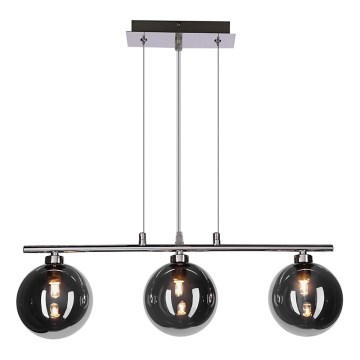 Hanglamp aan kabel SOMUL 3xG9/20W/230V rookzwart