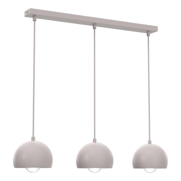 Hanglamp aan kabel SOOL 3xE27/15W/230V crème
