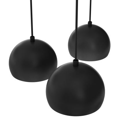 Hanglamp aan kabel SOOL 5xE27/15W/230V zwart