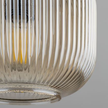 Hanglamp aan kabel SOPHIA 1xE14/10W/230V zwart/groen/rookbeige