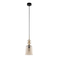 Hanglamp aan kabel SOPHIA 1xE14/10W/230V zwart/rookbeige