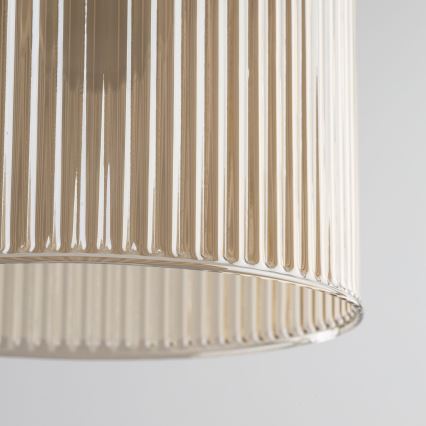 Hanglamp aan kabel SOPHIA 1xE14/10W/230V zwart/rookbeige