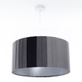 Hanglamp aan kabel STRIPES 1xE27/60W/230V Ø 40 cm grijs