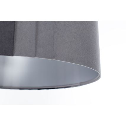 Hanglamp aan kabel STRIPES 1xE27/60W/230V Ø 40 cm grijs