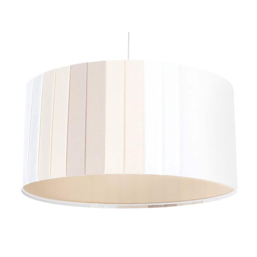 Hanglamp aan kabel STRIPES 1xE27/60W/230V Ø 60 cm crème
