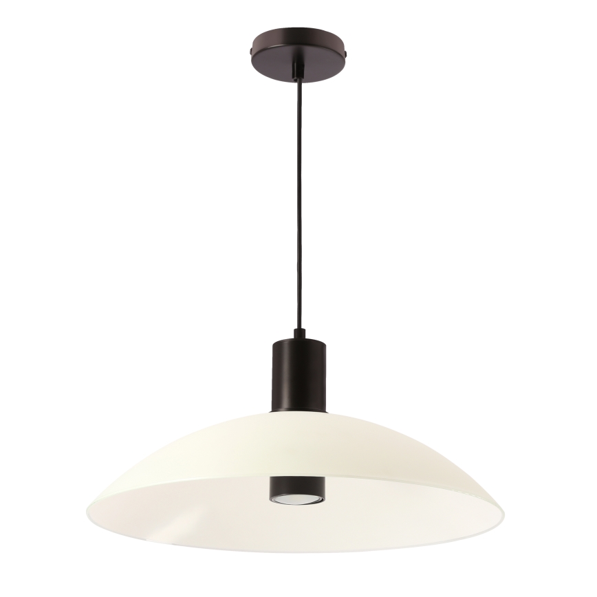 Hanglamp aan kabel TEDIN 1xGU10/15W/230V wit/zwart