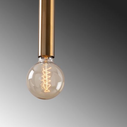 Hanglamp aan kabel TEMPO 5xE27/40W/230V, goudkleurig