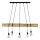 Hanglamp aan kabel TRABO 5xE27/60W/230V dennenhout
