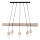 Hanglamp aan kabel TRABO 5xE27/60W/230V dennenhout