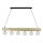 Hanglamp aan kabel TRABO 6xE27/60W/230V dennenhout