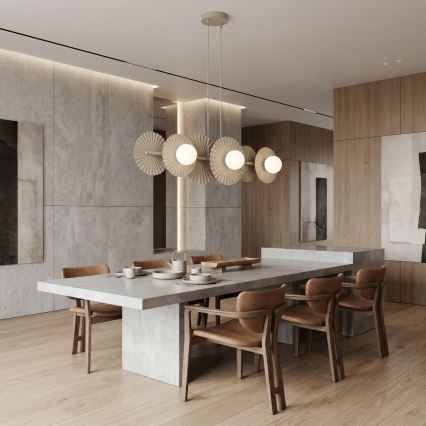 Hanglamp aan kabel UMBRA 6xG9/8W/230V beige
