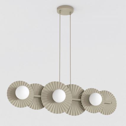 Hanglamp aan kabel UMBRA 6xG9/8W/230V beige