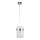 Hanglamp aan kabel VETRO 1xE14/10W/230V glanzend chroom