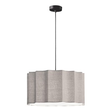 Hanglamp aan kabel WAVY 1xE27/14W/230V grijs