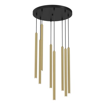 Hanglamp aan kabel YORU 8xG9/8W/230V messing
