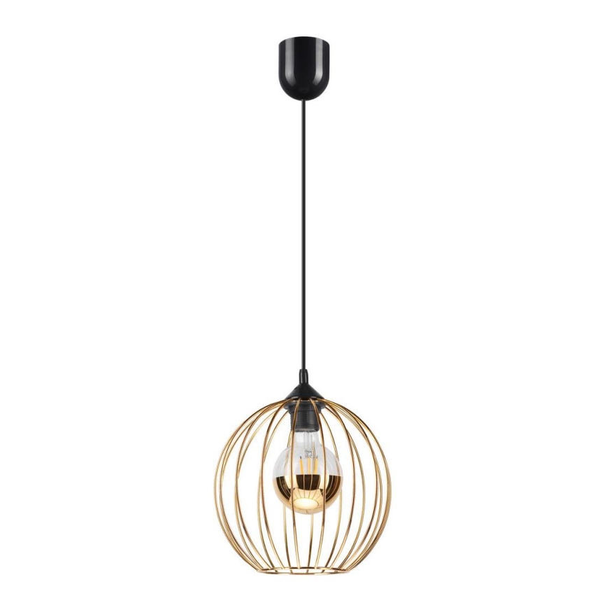 Hanglamp aan kabel ZOYA 1xE27/60W/230V goudkleurig