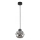 Hanglamp aan kabel ZULIA 1xE27/15W/230V zwart/rookzwart