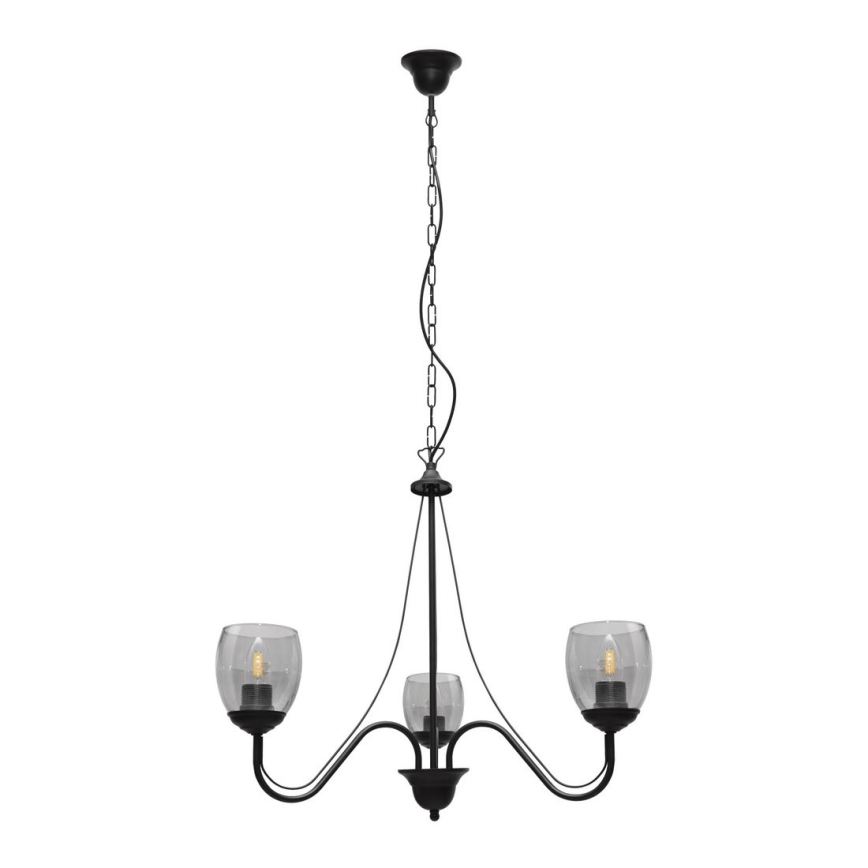Hanglamp aan ketting ALLENA 3xE27/15W/230V