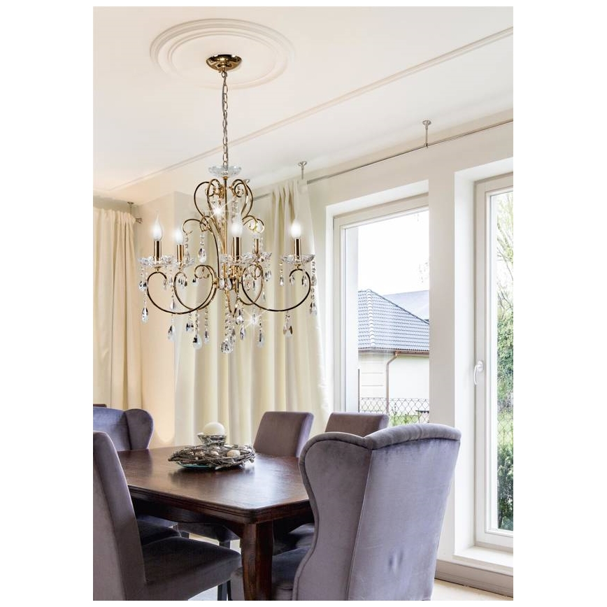 Hanglamp aan ketting AURORA 5xE14/40W/230V