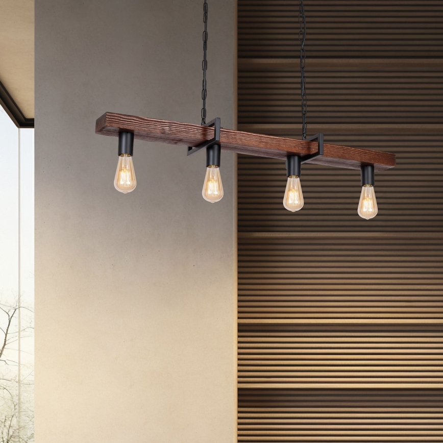 Hanglamp aan ketting HARD 4xE27/60W/230V