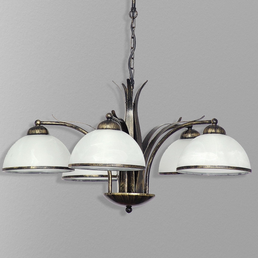 Hanglamp aan ketting KORFU 5xE27/60W/230V