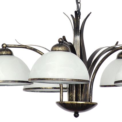 Hanglamp aan ketting KORFU 5xE27/60W/230V