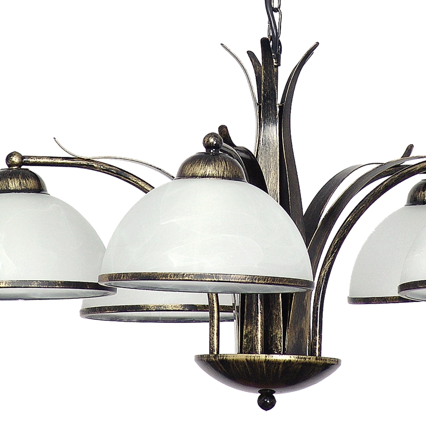 Hanglamp aan ketting KORFU 5xE27/60W/230V