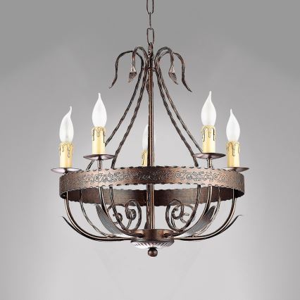 Hanglamp aan ketting LOARA 10xE14/60W/230V