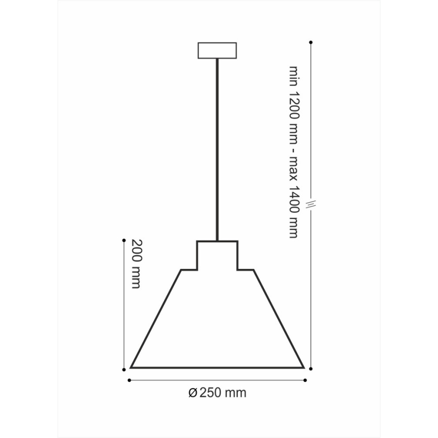 Hanglamp aan ketting LOFT 1xE14/40W/230V
