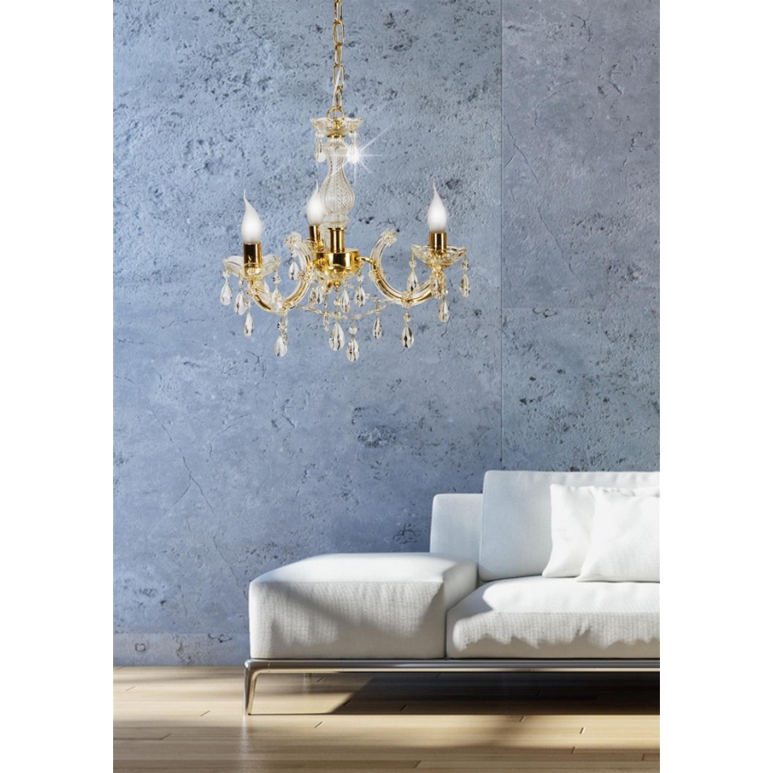 Hanglamp aan ketting MARIA TERESA 3xE14/40W/230V