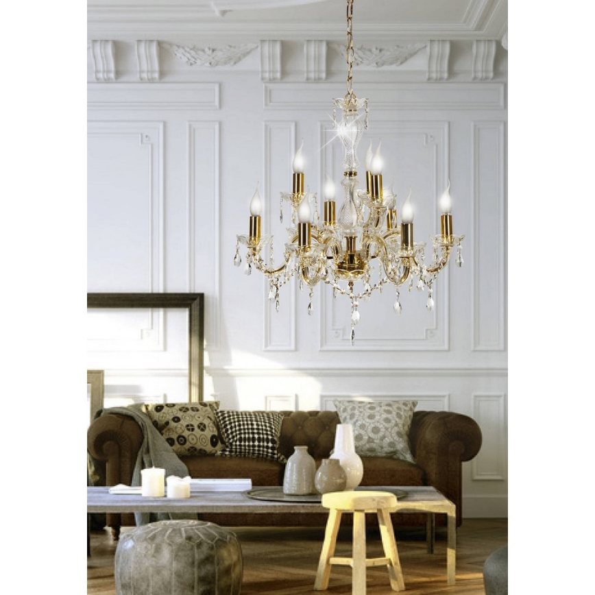 Hanglamp aan ketting MARIA TERESA 9xE14/40W/230V