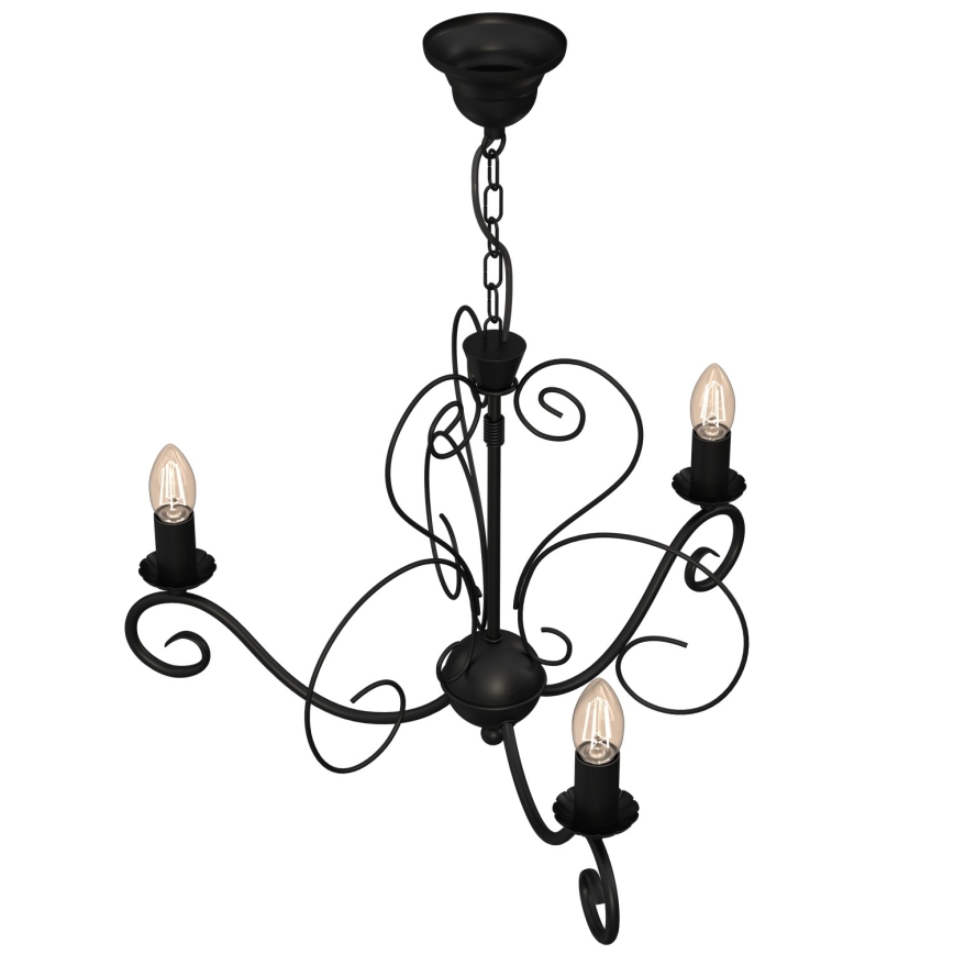 Hanglamp aan ketting MAURO 3xE14/60W/230V