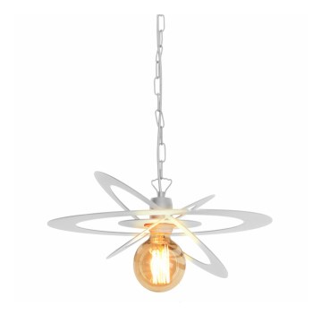 Hanglamp aan ketting STAR 1xE27/15W/230V wit