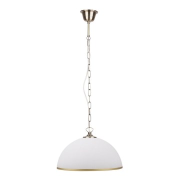 Hanglamp aan ketting SUGAR 1xE27/60W/230V wit/gouden