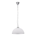 Hanglamp aan ketting SUGAR 1xE27/60W/230V wit